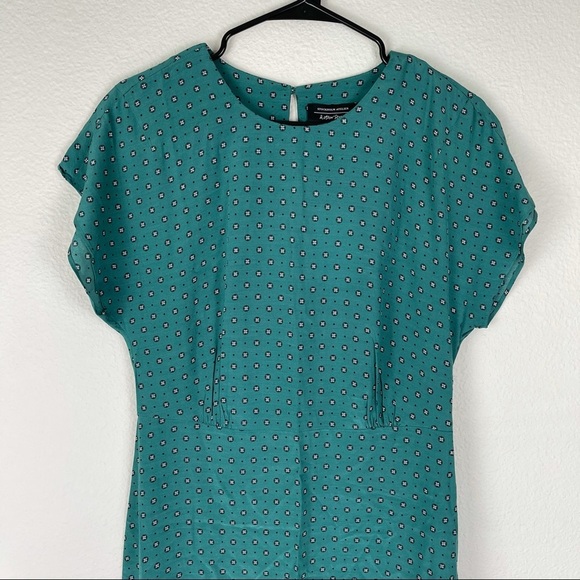 & Other Stories Green Midi Fall Floral Dress - Picture 2 of 6